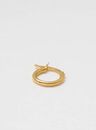 wire hoop shiny gold 10 mm