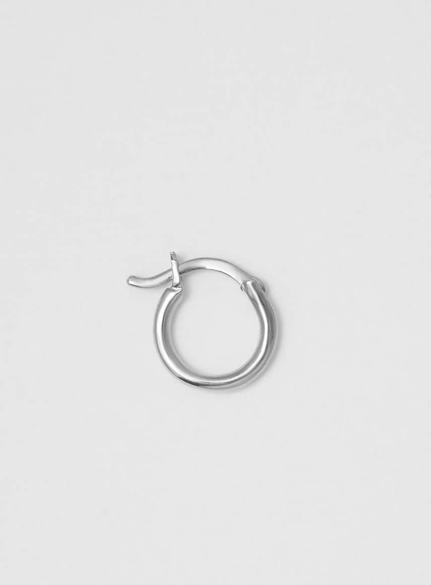 wire hoop 10 mm shiny silver