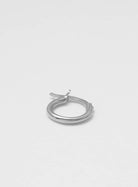 wire hoop 10 mm shiny silver