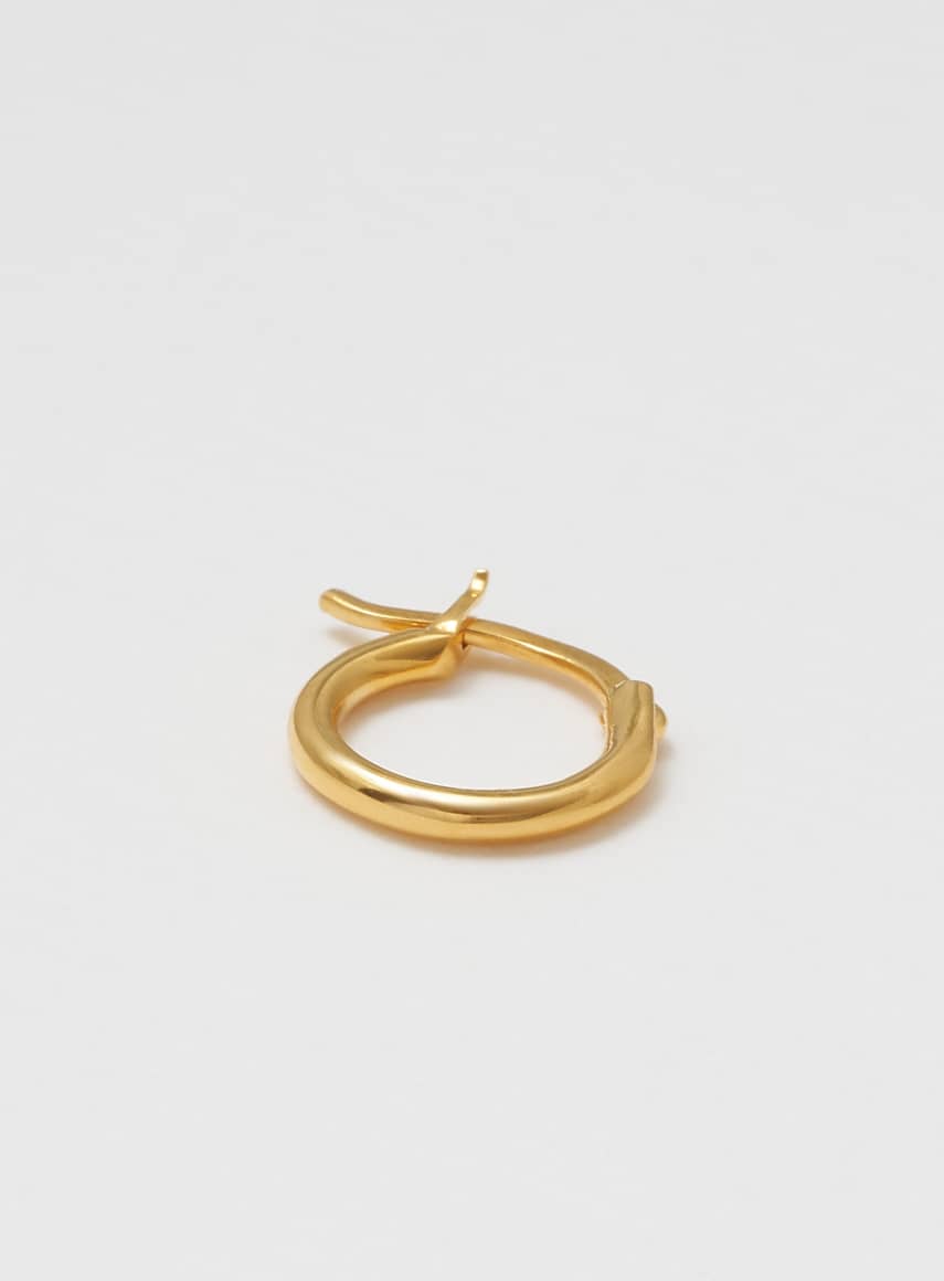 wire hoop 12 mm shiny gold