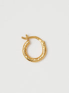 wire hoop 12 mm structured gold