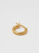 wire hoop 12 mm structured gold