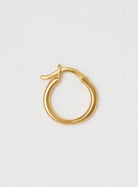 wire hoop 14 mm shiny gold