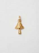 mushroom pendant gold