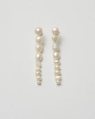 Irregular pearl earrings