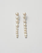 Irregular pearl earrings_silver