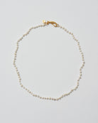 Thin pearl necklace_gold