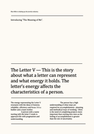 LETTER V