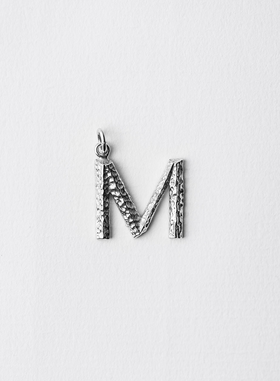 NEW LETTER M SILVER