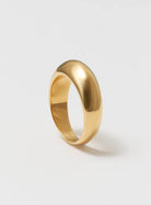 Thick dome ring shiny gold