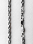 Thick Rope Bracelet Silver