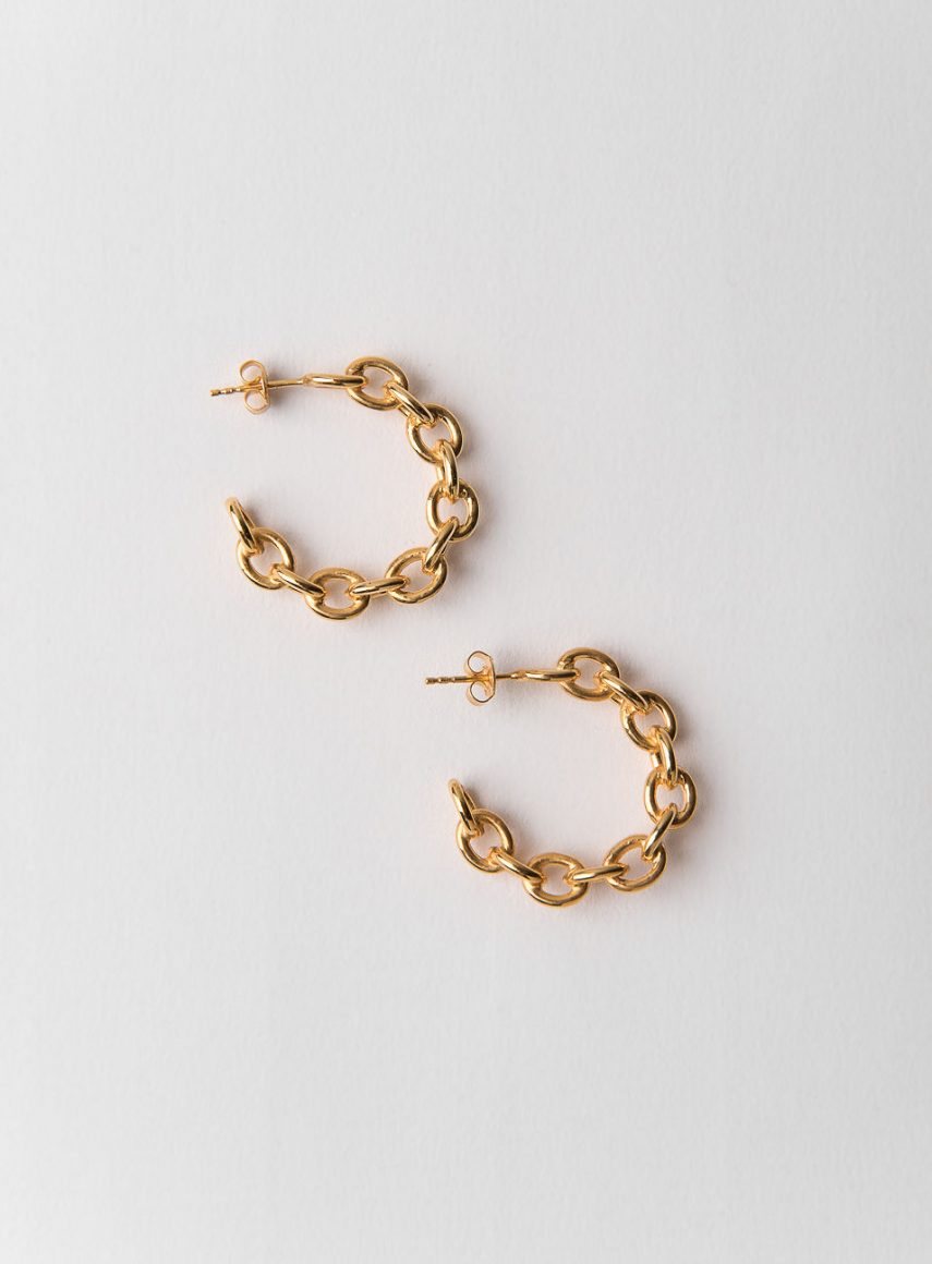 Chain Collection Earrings Gold