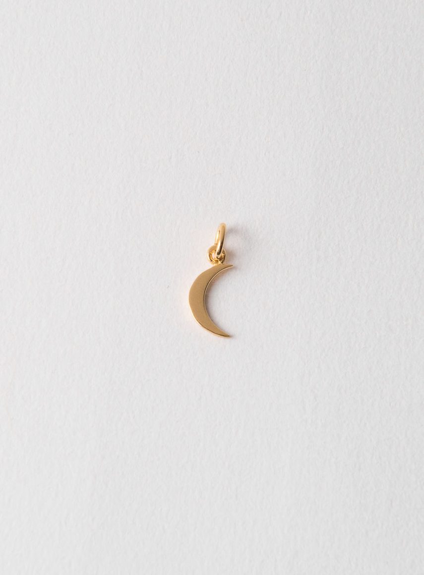 Small Moon Symbol Gold