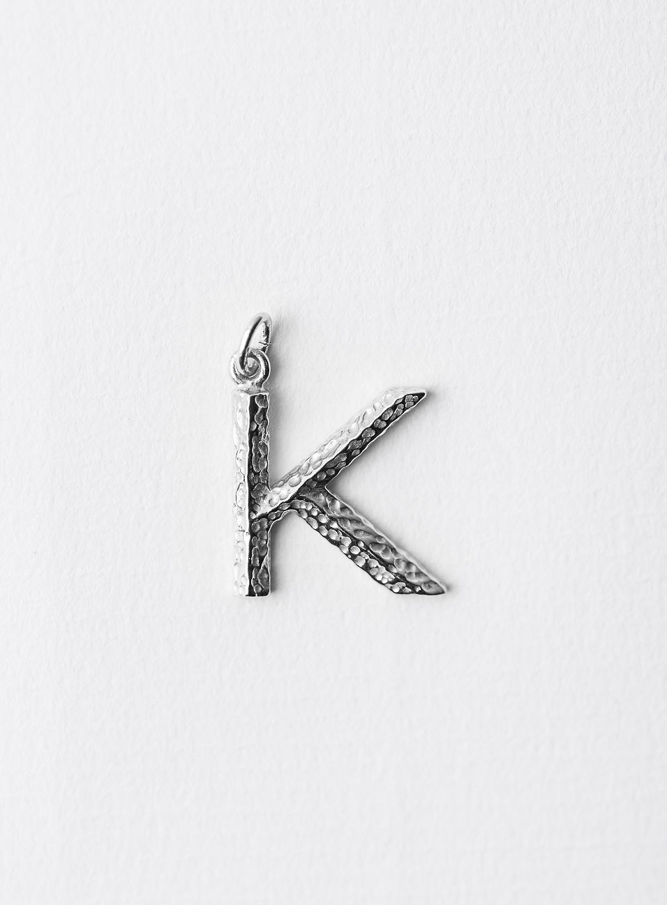 Signature Letter K Silver