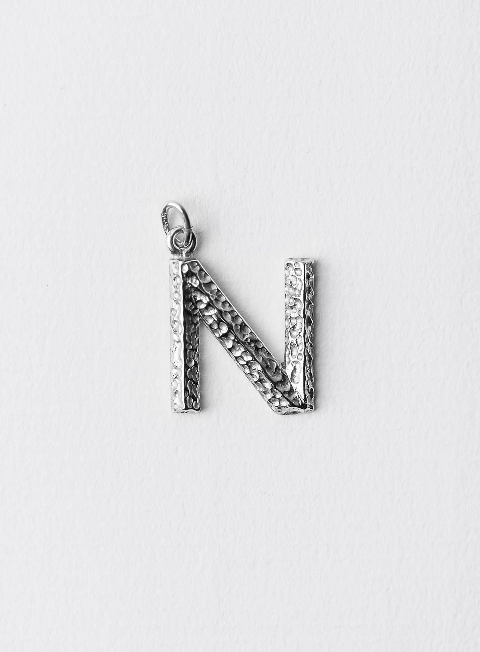Signature Letter N Silver