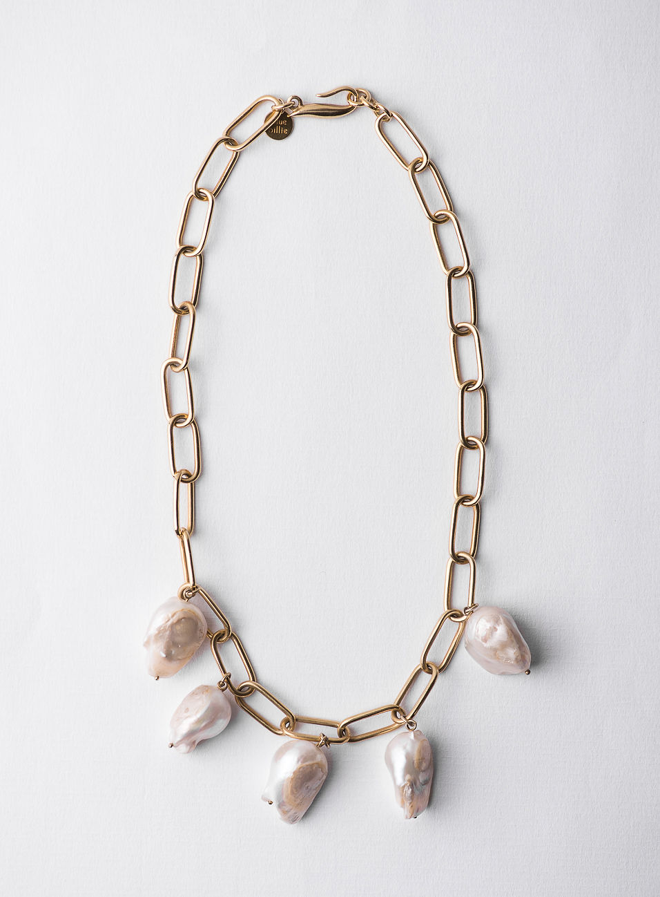 Oyster Pearl Necklace Gold