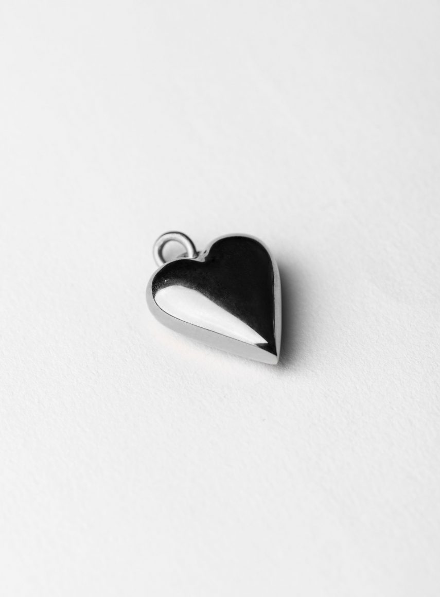 Big heart symbol silver