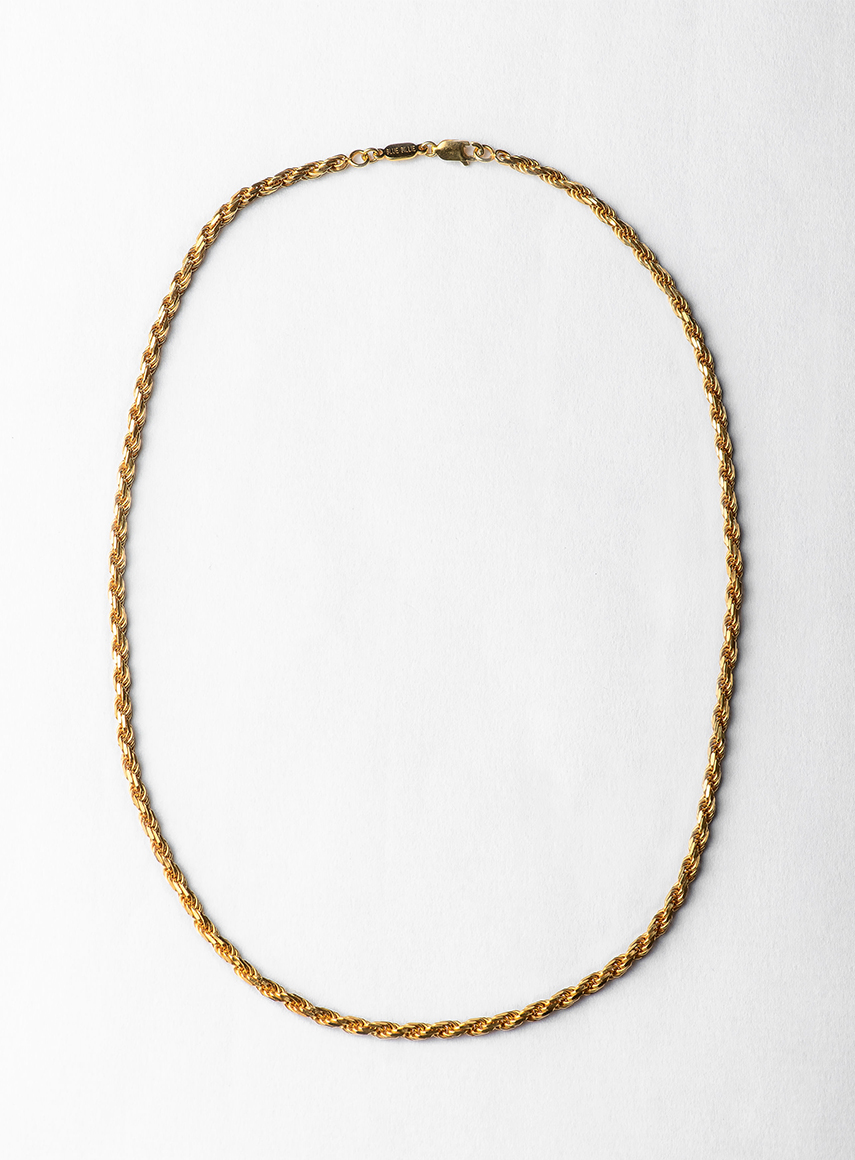 Thick Rope Necklace Gold