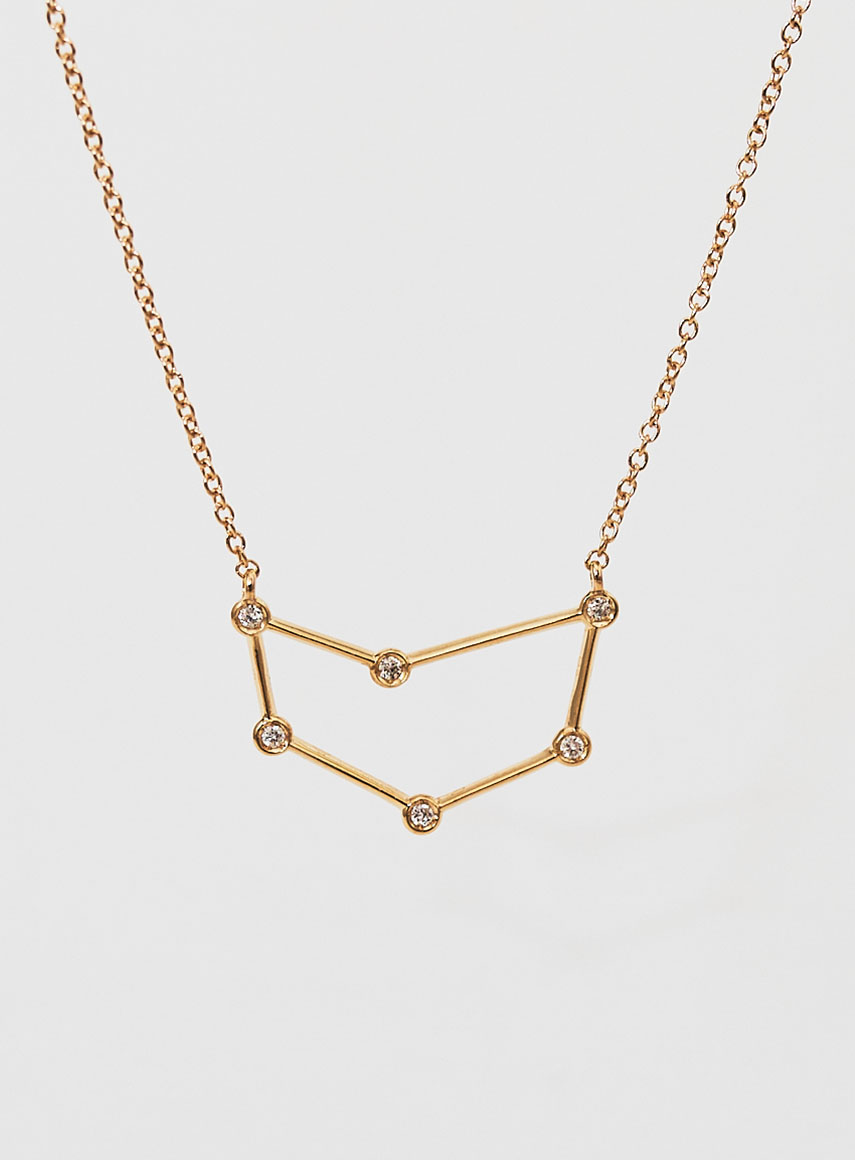 Star Sign Necklace Capricorn Gold