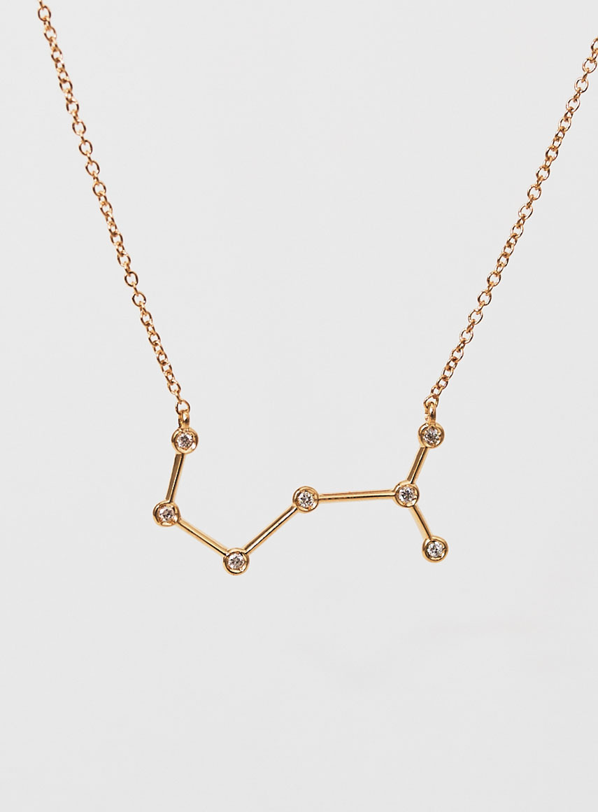 Star Sign Necklace Scorpio Gold
