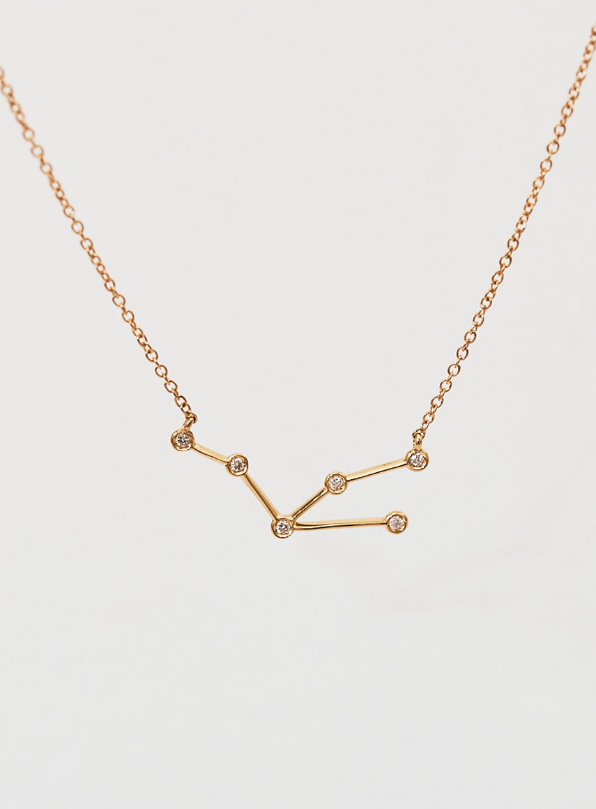 Star Sign Necklace Taurus Gold