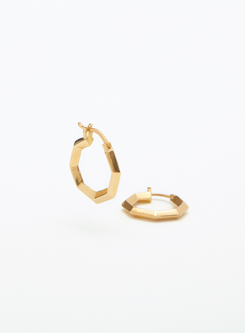 Small Prisma Hoops Gold