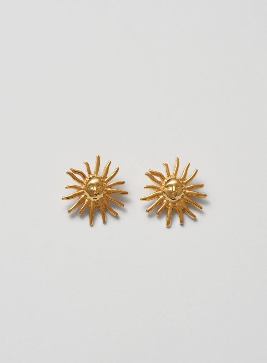 Helios Earrings gold