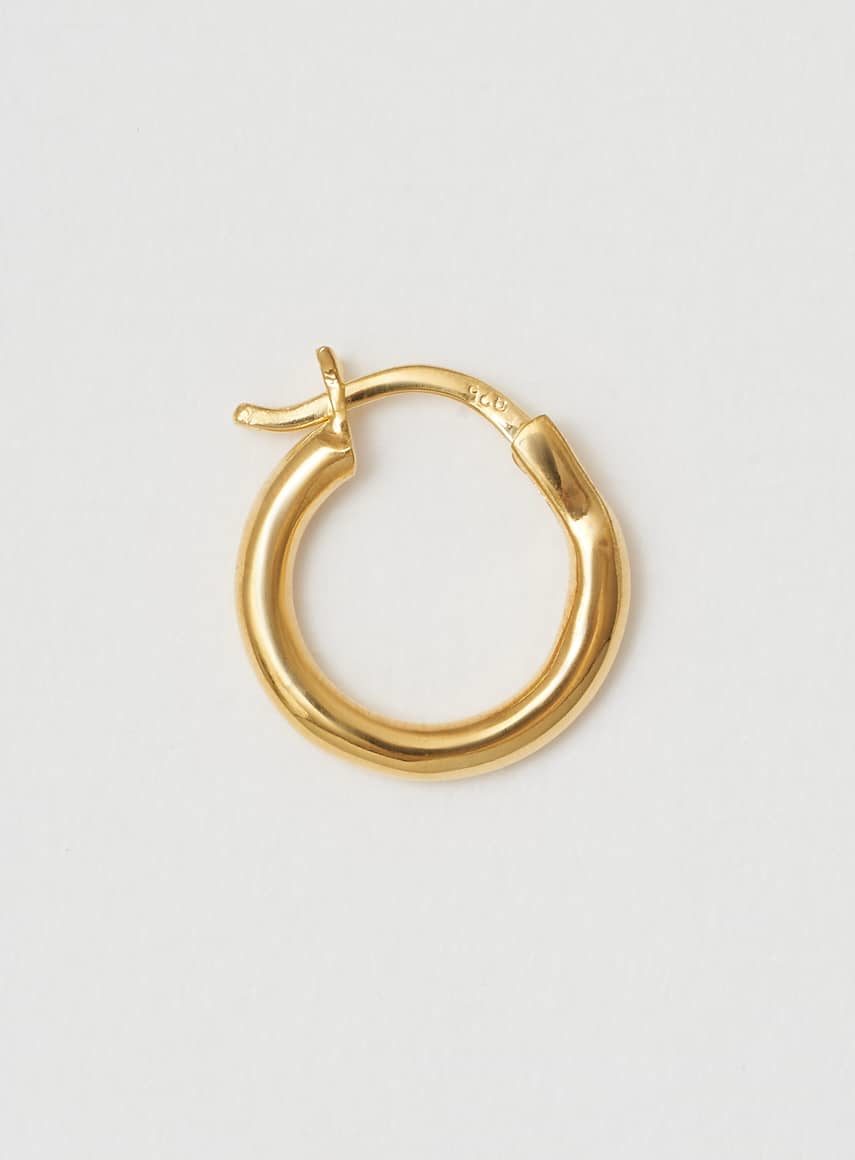 Wire Hoop 16 mm Shiny Gold