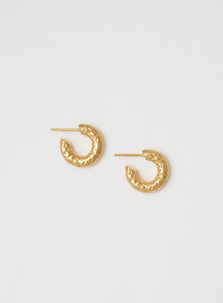Mini Hoops Structured Gold