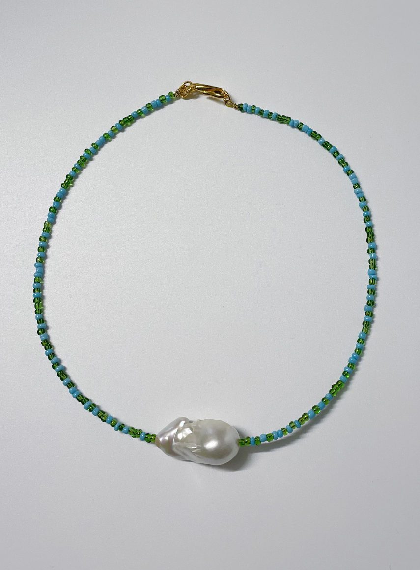 Bead baroque necklace ocean