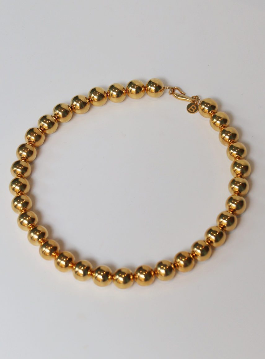 Giant Halo Necklace Gold