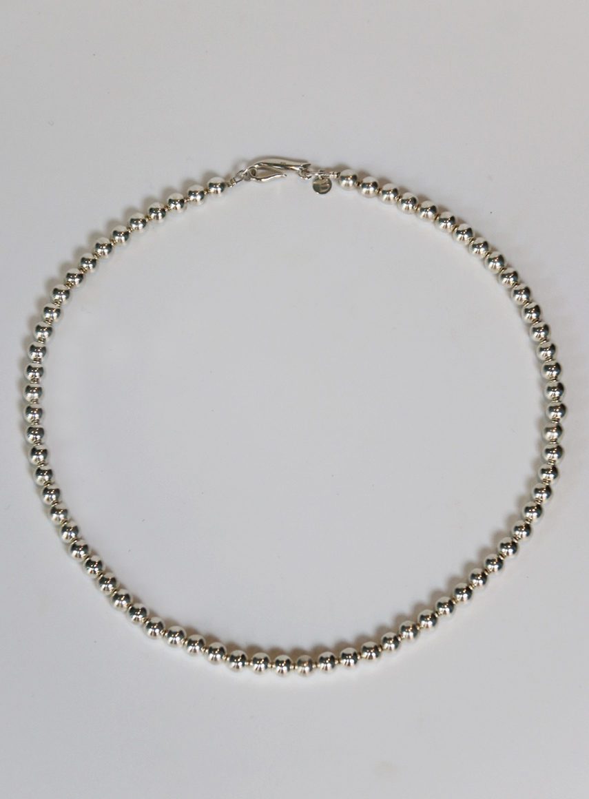 Thin Halo Necklace Silver