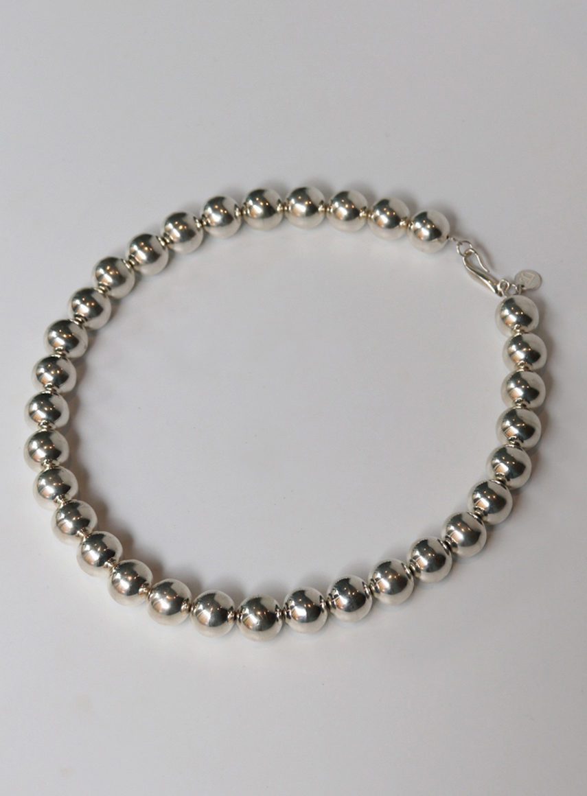 Giant Halo Necklace Silver