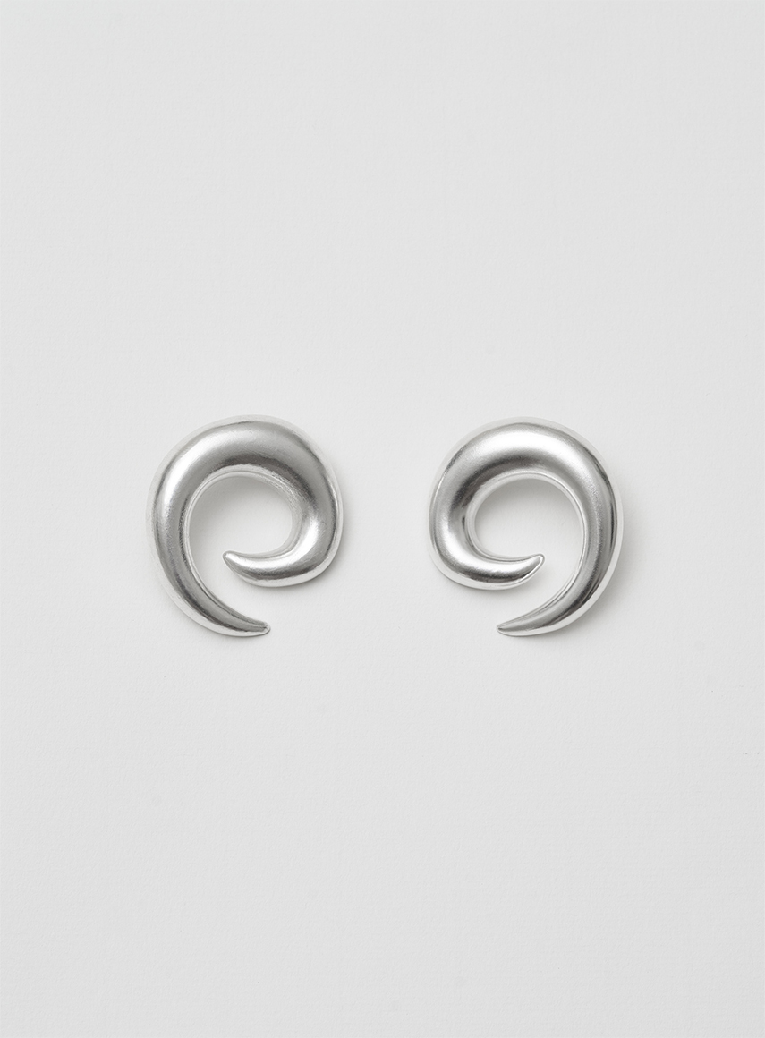 Saturn earrings silver
