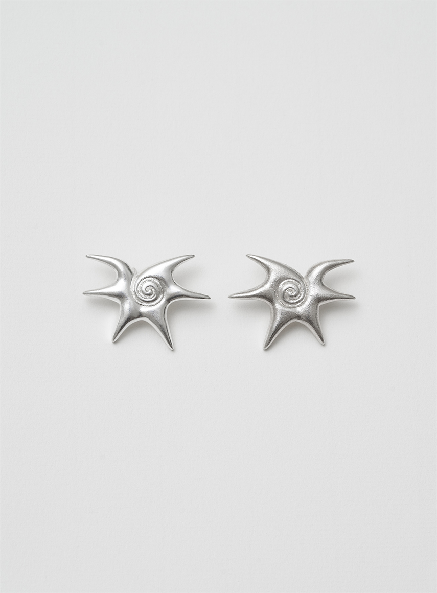 Solar earrings silver