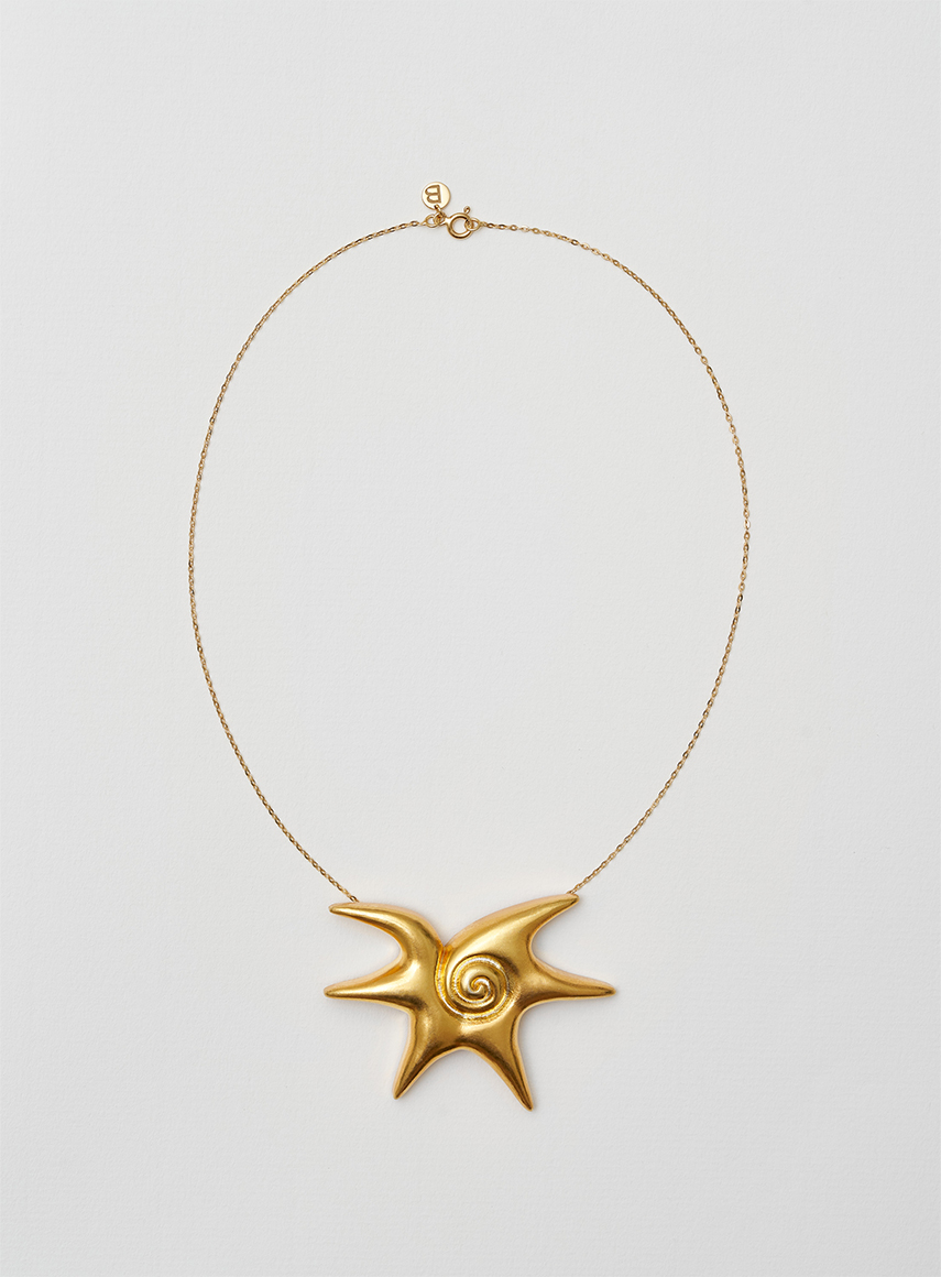 Solar necklace gold