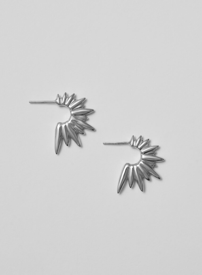 Spiky Earrings silver