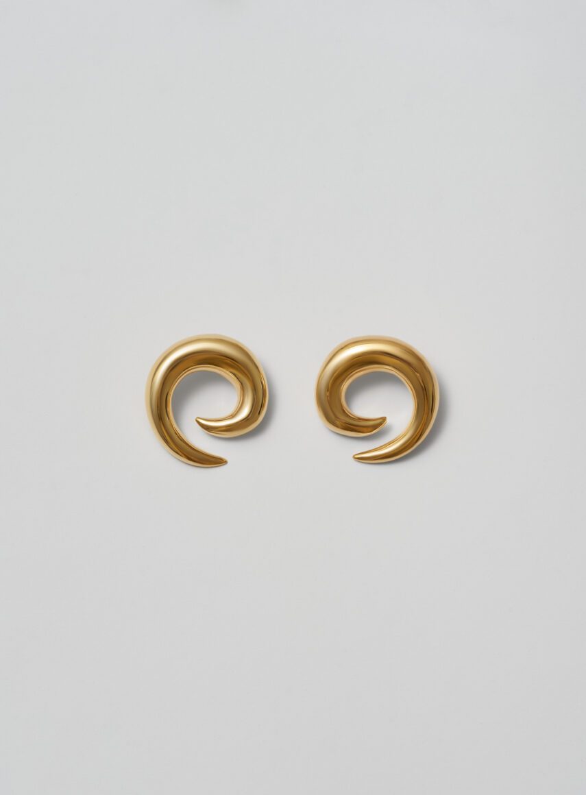 Mini Saturn Earrings gold