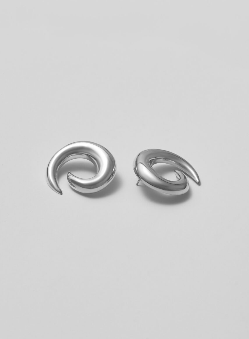 Mini Saturn Earrings silver