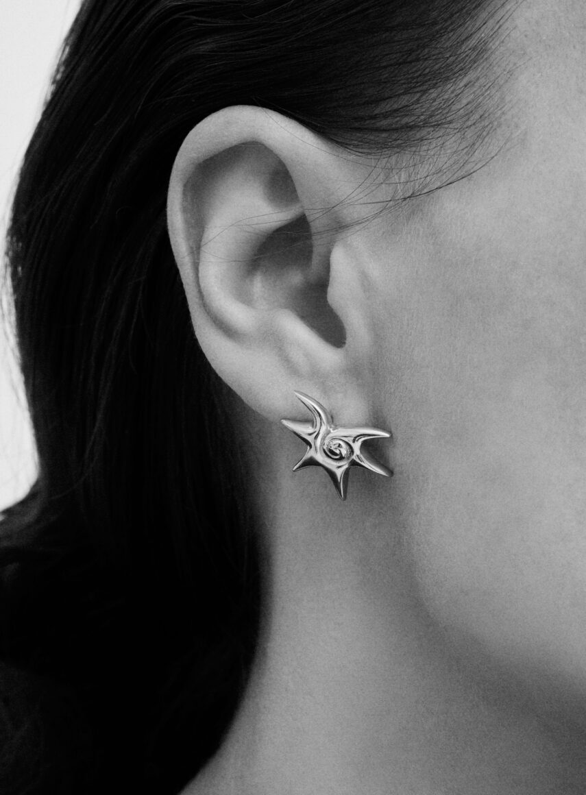 Mini Solar earrings silver