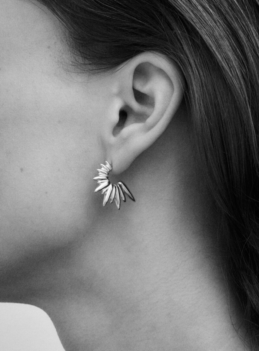 Spiky Earrings silver