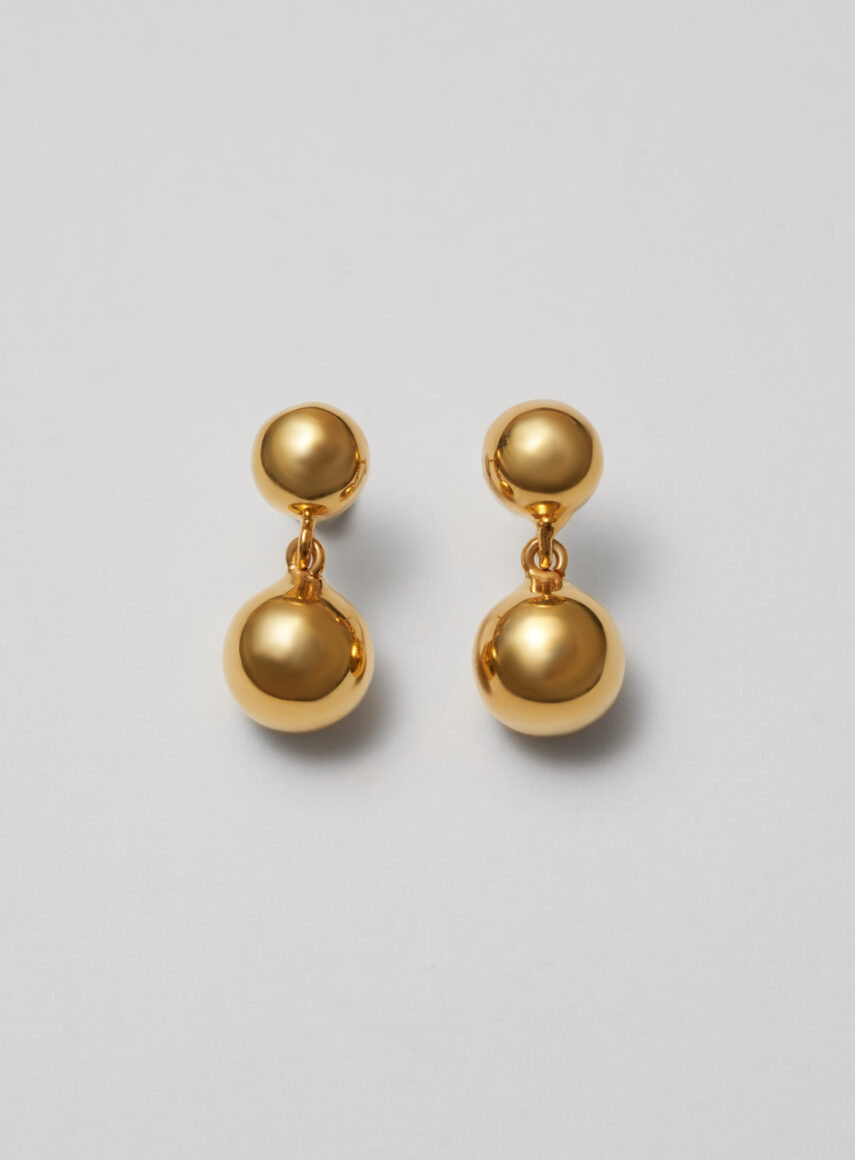Sphere Earrings gold