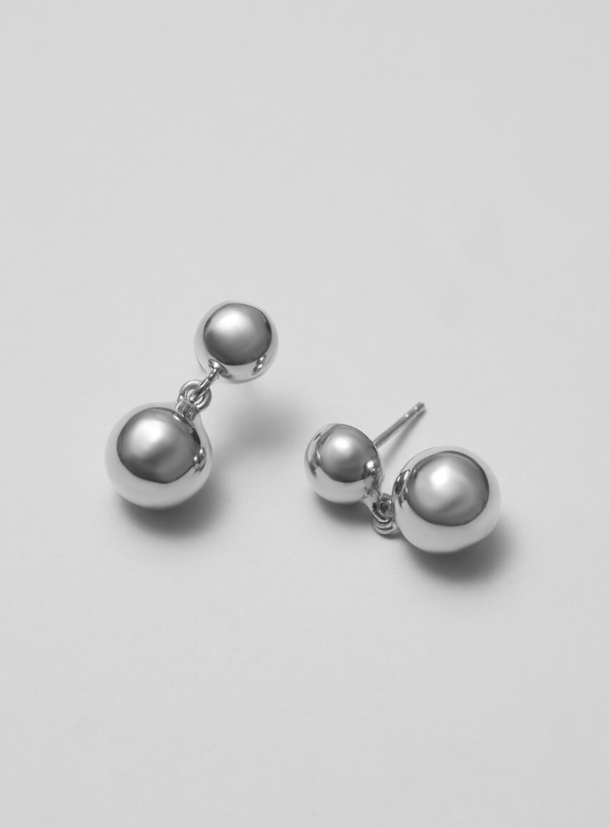 Sphere Earrings silver