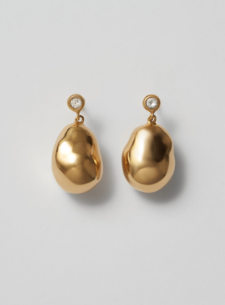 Giant Drop Earrings gold